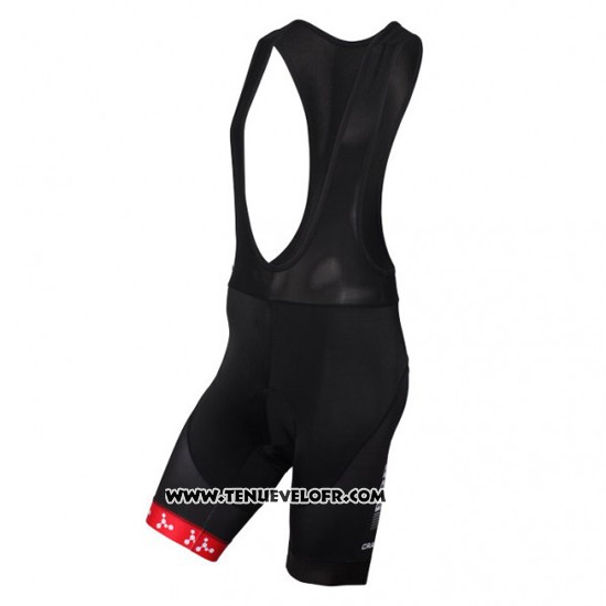 2016 Maillot Ciclismo Bora Noir et Rouge Manches Courtes et Cuissard